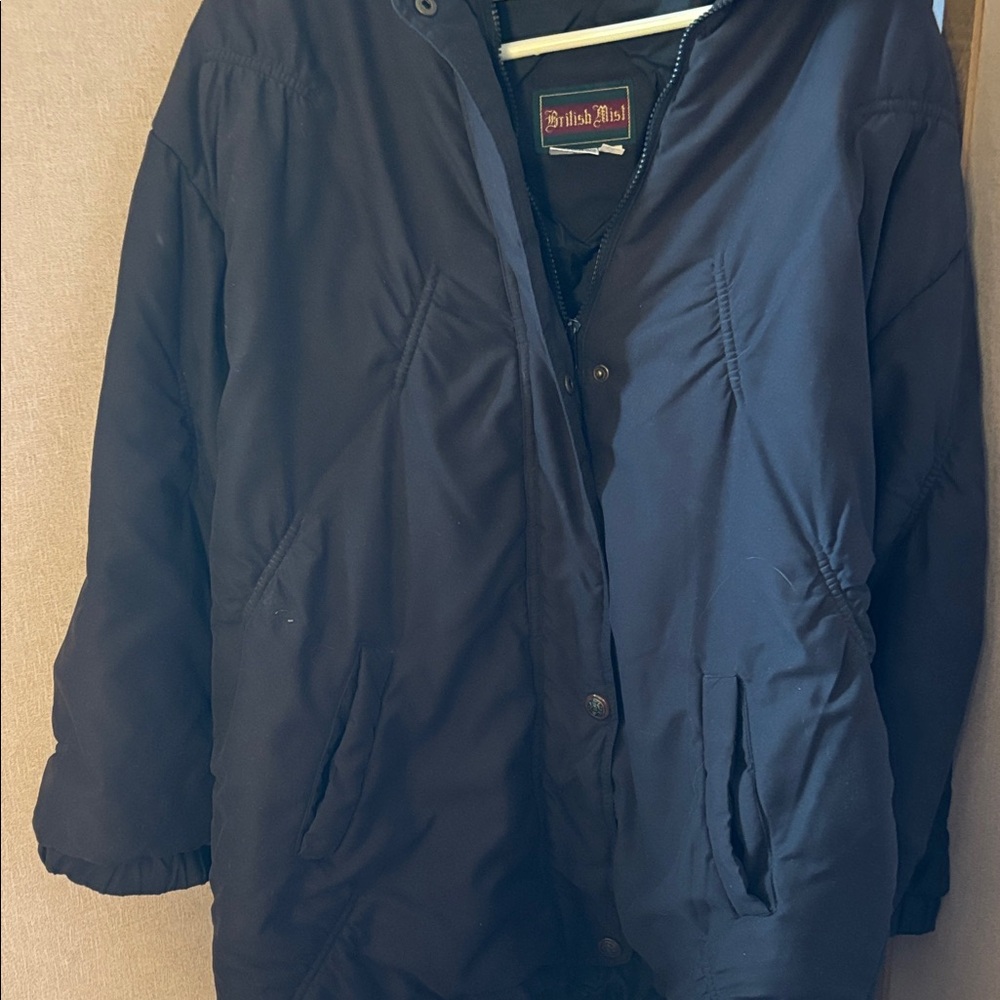 FINAL MARKDOWN Ladies 
 British Mist  warm and toasty Black Jacket xl